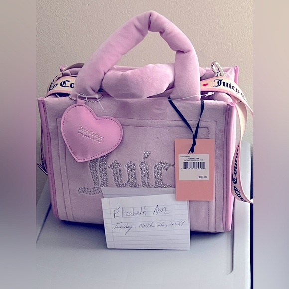Juicy Couture Handbags - Juicy Couture Extra Spender Mini Tote Fondant Pink